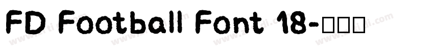 FD Football Font 18字体转换